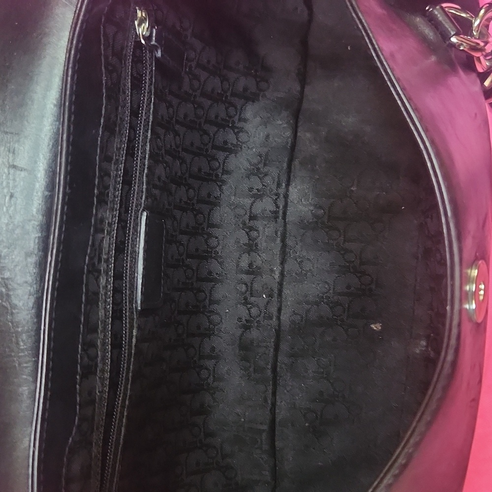 Christian Dior Diva Black Leather Barrel Bag Y2K VINTAGE Must Have - Picture 7 of 9
